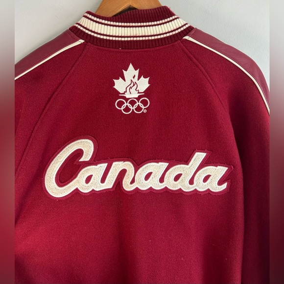 VTG Y2K Roots Canada Men’s Varsity Bomber Jacket 2002 Salt Lake City Olympics L - Picture 10 of 12